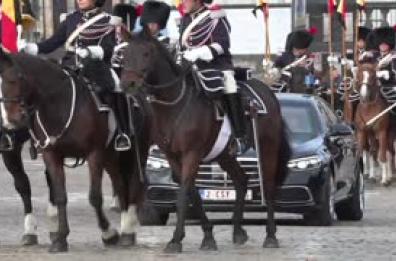 Mattarella al palazzo reale di Bruxelles