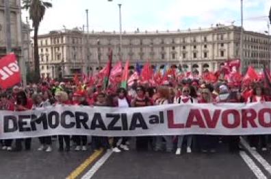 Roma, manifestazione nazionale della Cgil contro la Manovra