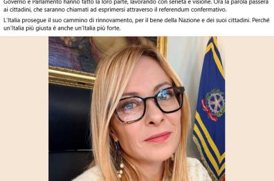Meloni, l'Anm mai favorevole a nessuna riforma