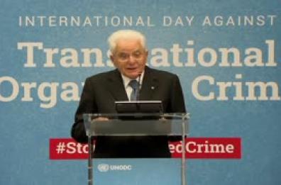 Mattarella all'Onu: "Combattere la criminalita' e' una responsabilita' morale" Mattarella all'Onu: "Combattere la criminalita' e' una responsabilita' morale"