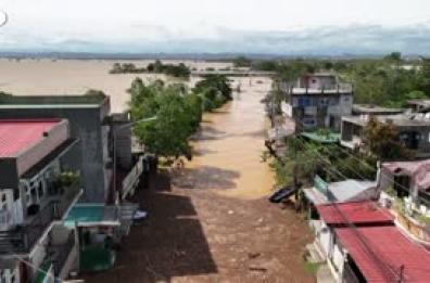 Filippine, le aree allagate dopo il passaggio del tifone Fung-wong Filippine, le aree allagate dopo il passaggio del tifone Fung-wong