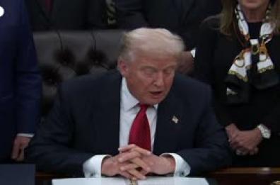 Trump: "Oggi stiamo inviando un messaggio chiaro: non cederemo mai all'estorsione"