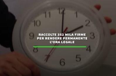 Raccolte 352 mila firme per rendere permanente l'ora legale