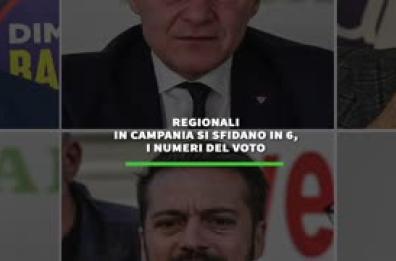 Regionali in Campania si sfidano in 6, i numeri del voto