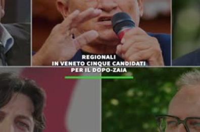 Regionali in Veneto cinque candidati per il dopo-Zaia Regionali in Veneto cinque candidati per il dopo-Zaia