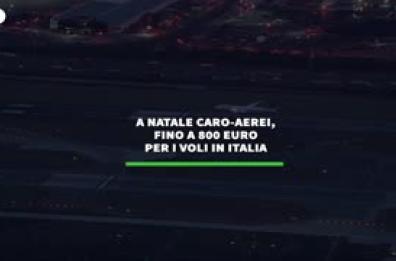 A Natale caro-aerei, fino a 800 euro per i voli in Italia