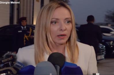 Meloni: "Il Decreto armi non significa lavorare contro la pace"