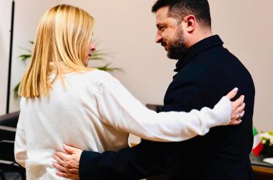 Meloni riceverà Zelensky domani a Palazzo Chigi