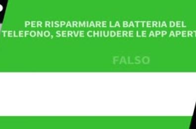 Ansa VERIFIED - Per risparmiare la batteria del telefono, bisogna chiudere le app aperte? Ansa VERIFIED - Per risparmiare la batteria del telefono, bisogna chiudere le app aperte?