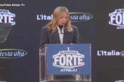 Meloni ad Atreju: "Questo e' un luogo di confronto, chi scappa non ha contenuti" Meloni ad Atreju: "Questo e' un luogo di confronto, chi scappa non ha contenuti"