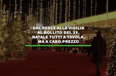 Dal pesce della vigilia al bollito del 25. A Natale tutti a tavola, ma a caro prezzo