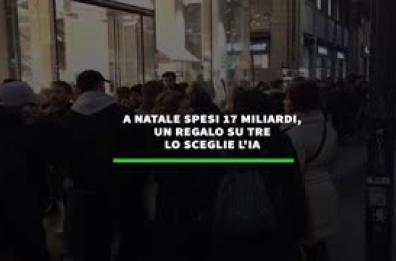 A Natale spesi 17 miliardi, un regalo su tre  lo sceglie l'IA