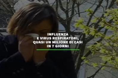 Influenza e virus respiratori, quasi un milione di casi in 7 giorni