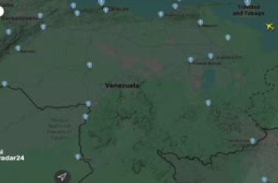 Spazio aereo venezuelano vuoto mentre gli attacchi statunitensi colpiscono Caracas