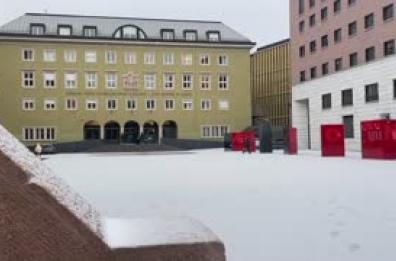 Spolverata di neve a Bolzano, 15 cm a passo Resia