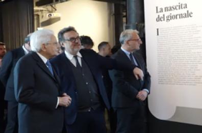 Roma, Mattarella visita la mostra di "Repubblica"