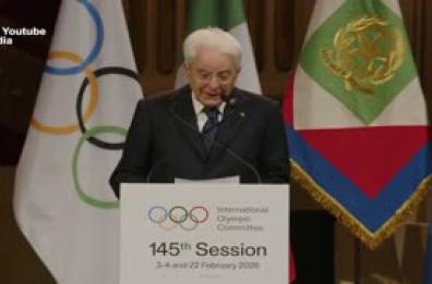 Mattarella dichiara aperta la 145esima sessione del Cio