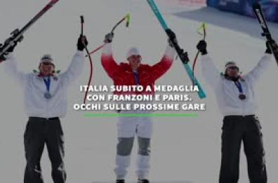 Milano Cortina: Italia subito a medaglia con Franzoni e Paris