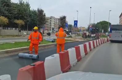 Bari e Brt, al via lavori sulla carreggiata centrale di via Caldarola tra viale Archimede e via Loiacono VIDEO