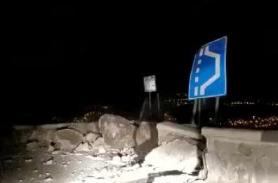 Potenza, frana statale 18