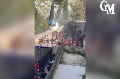 Secondo giorno di ciak a Gravina con Mel Gibson: ecco il dietro le quinte di &laquo;The Resurrection&raquo; VIDEO
