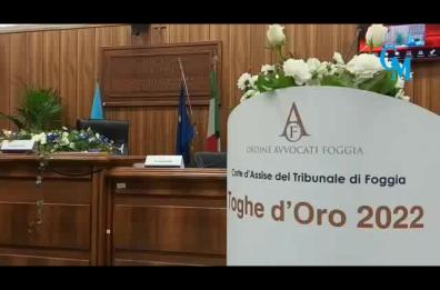 Foggia, consegnate al Tribunale le «Toghe d'Oro»