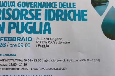 Pozzi e uso dell’acqua, a Foggia illustrata la nuova legge regionale. Piemontese: «Ogni goccia va tutelata» VIDEO Pozzi e uso dell’acqua, a Foggia illustrata la nuova legge regionale. Piemontese: «Ogni goccia va tutelata» VIDEO