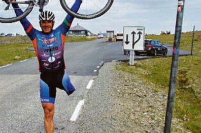 Viaggio in bici con una gamba, la tappa lucana di Andrea Devicenzi