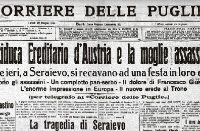 Il tragico attentato di Sarajevo. La rotta dei tedeschi in Russia
