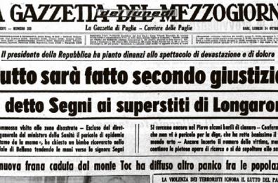 Il disastro del Vajont nel ’63. Nasce il Pd, Veltroni segretario