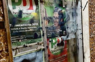 Molfetta, imbrattata e vandalizzata la sede del Partito Democratico
