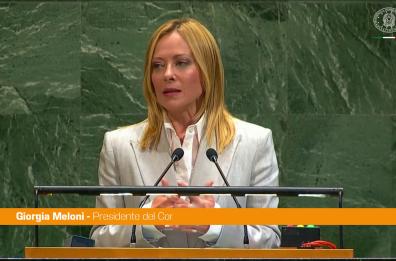 Onu, Meloni "Serve un nuovo modello di cooperazione"