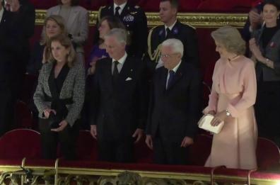 Bruxelles, Mattarella al teatro La Monnaie