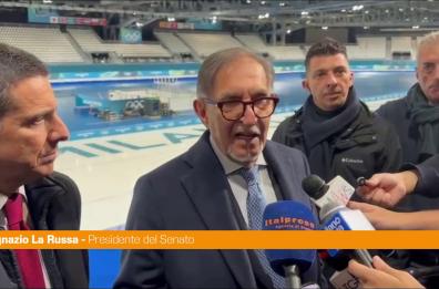 La Russa "Ice Park lascito per la citt&agrave; di Milano, un onore avere le Olimpiadi"