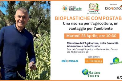 Madre Terra - Convegno 23 aprile a Roma su Bioplastiche compostabili