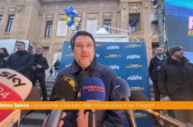 Ponte sullo Stretto, Salvini "Antidoto alla mafia e simbolo di capacit&agrave;"