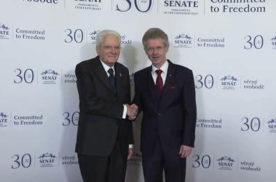 Mattarella incontra il Presidente del Senato della Repubblica Ceca