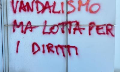Bari, sede Cgil imbrattata con scritte no-vax e di lotta al sindacato