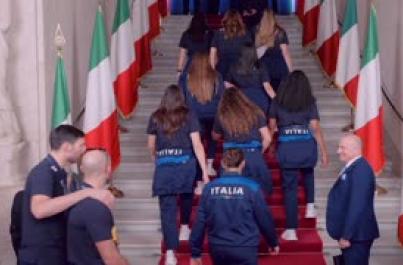 Meloni si complimenta coi campioni del volley, "siamo fierissimi"