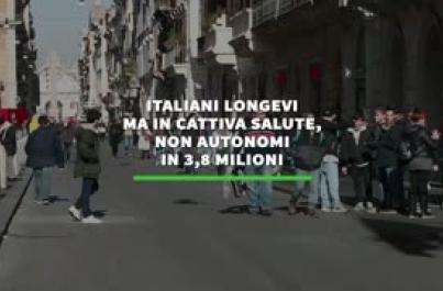 Italiani longevi ma in cattiva salute, non autonomi in 3,8 milioni