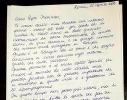 Pannella La Lettera A Papa Francesco Ti Voglio Bene La Gazzetta Del Mezzogiorno