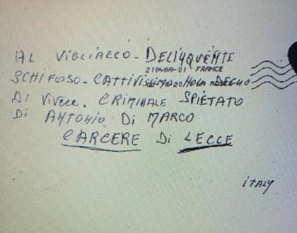 Lecce, in una lettera dalla Francia minacce all'omicida dei ...