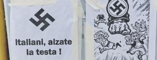 Brindisi, delirio nazista all&rsquo;ingresso del parco