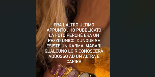 Furto in treno per Francesca Barra: «Sparito bracciale, aveva grande valore affettivo»