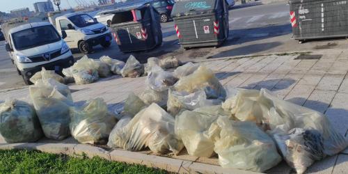 Bari Vecchia, sul Lungomare i rifiuti abbandonati dai &laquo;furbetti&raquo; dell'indifferenziata: multati 8 ristoratori