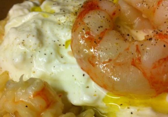 risotto con gamberi