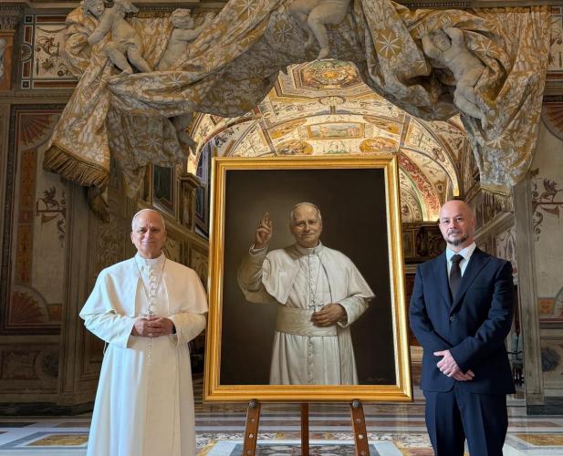 &Egrave; del tarantino Roberto Ferri il ritratto ufficiale di Papa Leone XIV