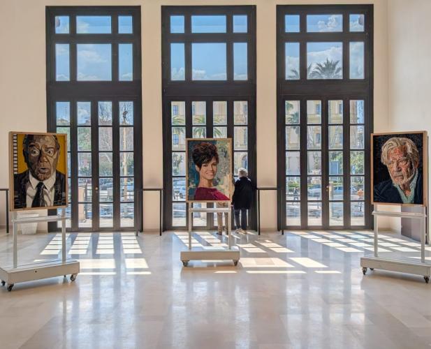 &laquo;Sguardi sul cinema&raquo;, al Teatro Margherita le star del cinema prendono forma con i rifiuti industriali