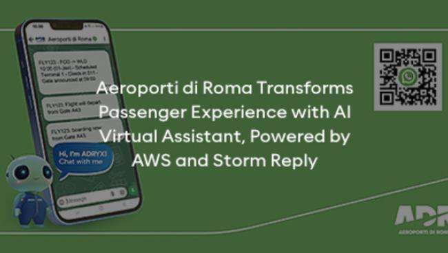Comunicato Stampa: Aeroporti di Roma trasforma l'esperienza dei passeggeri con l'Assistente Virtuale basato su AI