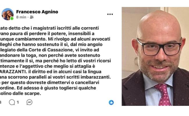 Giudice pugliese contro magistrati e avvocati sostenitori del s&igrave;: &laquo;Scrivete sentenze e ricorsi imbarazzanti, dimettetevi&raquo;